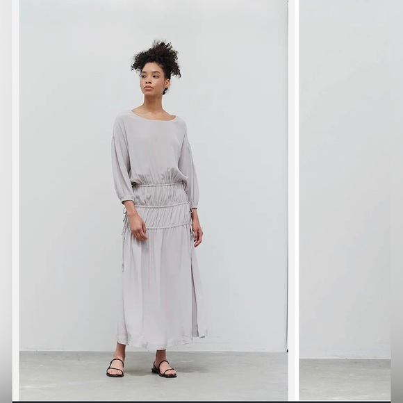 Grade & Gather Silver Dove Drawstring Dress - Picture 3 of 4